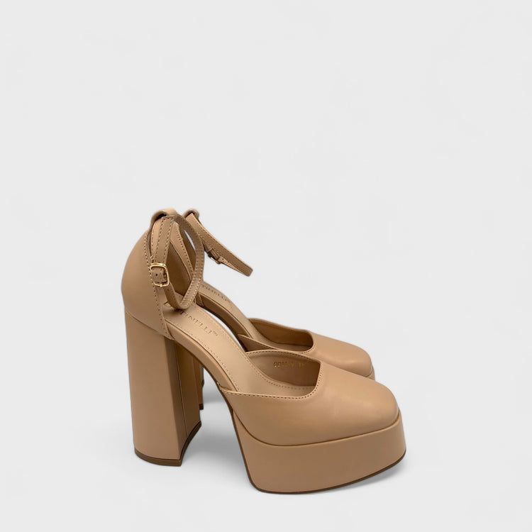 PANTOFI ELEVATI NUDE