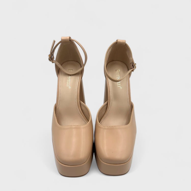 PANTOFI ELEVATI NUDE