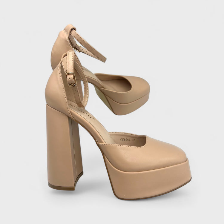 PANTOFI ELEVATI NUDE