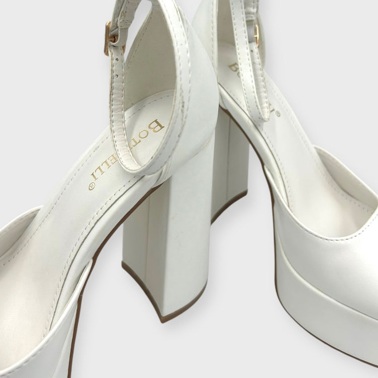 PANTOFI ELEVATI ALBI