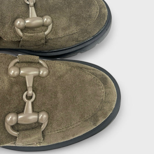 PANTOFI LOAFERS KHAKI