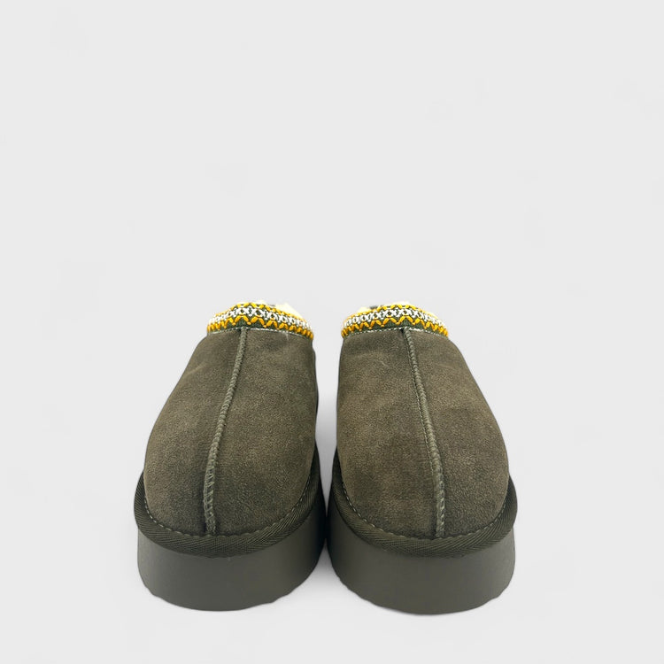 PANTOFI TIP UGG OLIV