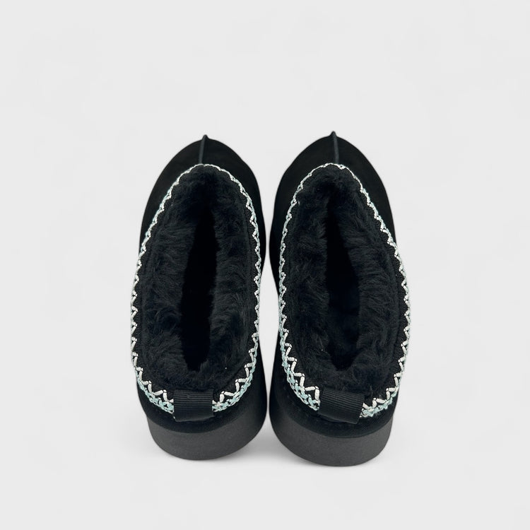 PANTOFI TIP UGG NEGRI