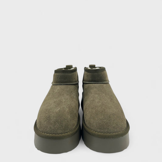 PANTOFI TIP UGG OLIV