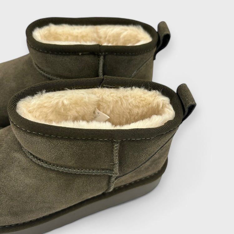 PANTOFI TIP UGG OLIV