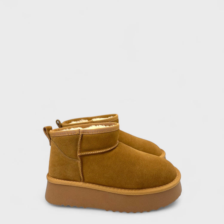 PANTOFI TIP UGG KHAKI