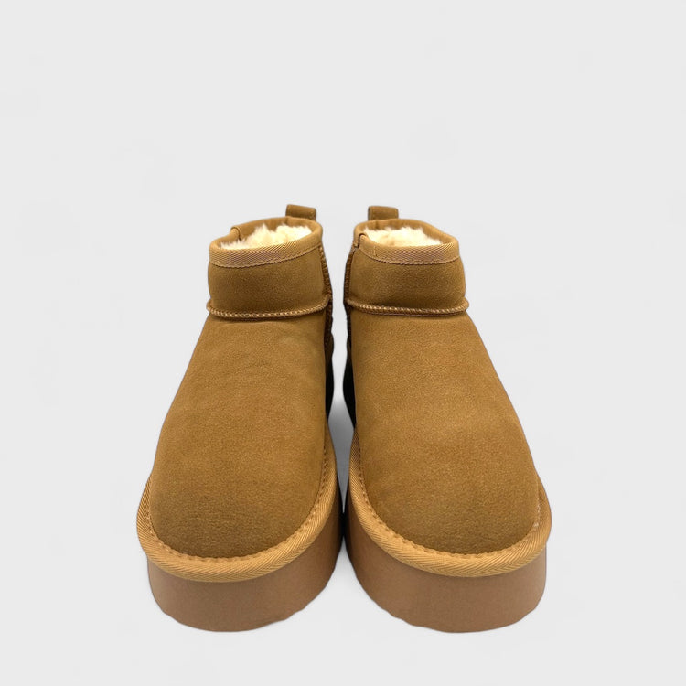 PANTOFI TIP UGG KHAKI