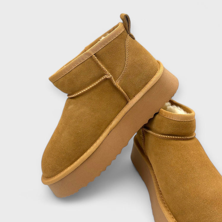 PANTOFI TIP UGG KHAKI