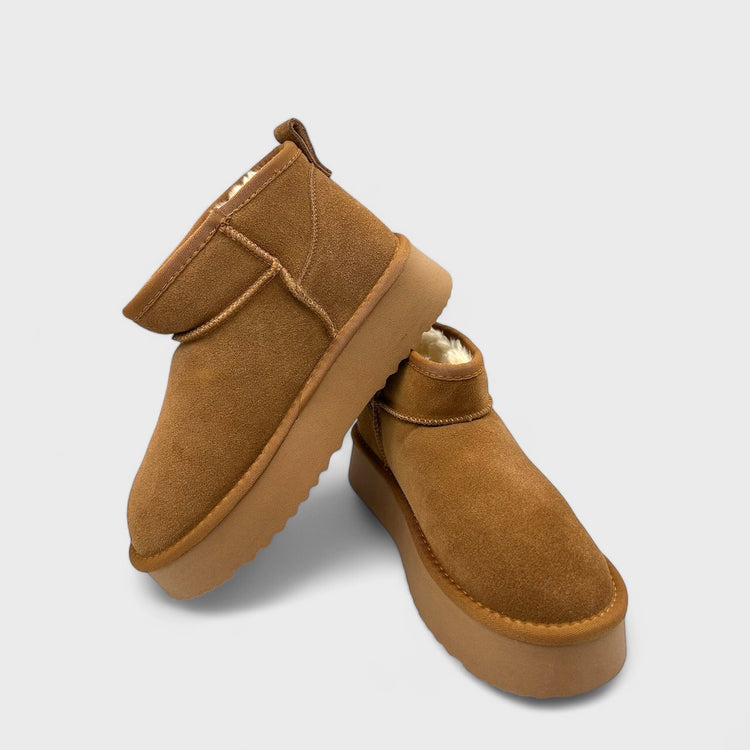 PANTOFI TIP UGG MARO
