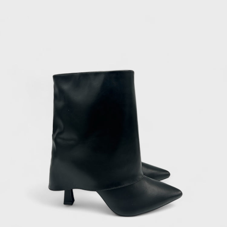 BOTINE KAMY NEGRU PU