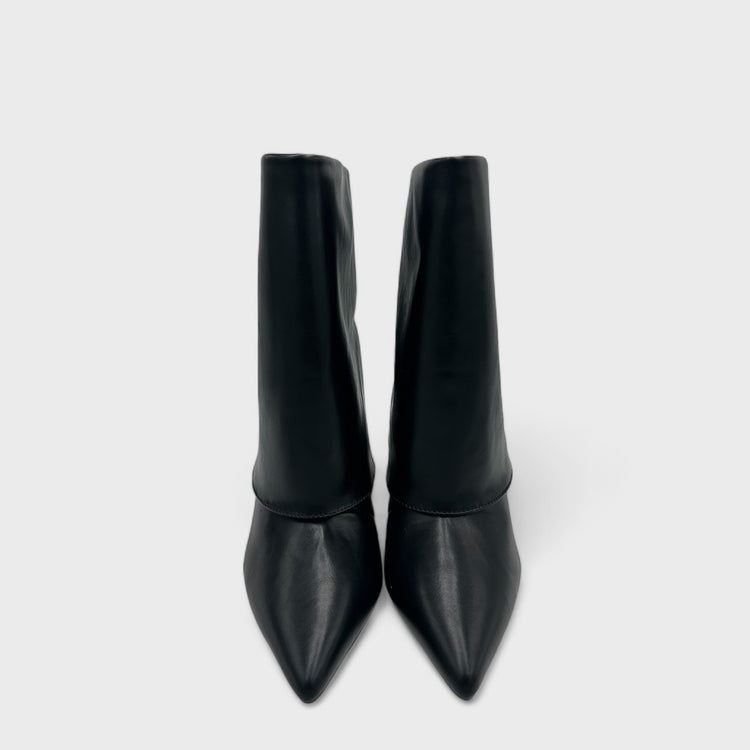 BOTINE KAMY NEGRU PU