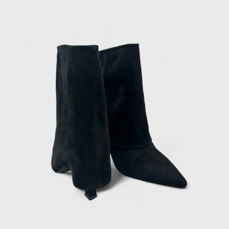 BOTINE KAMY NEGRU SUEDE