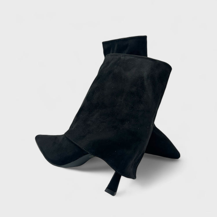 BOTINE KAMY NEGRU SUEDE