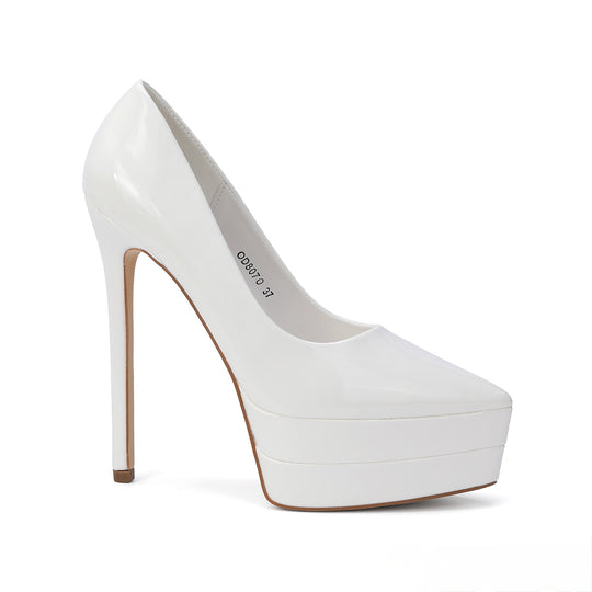 PANTOFI NAYLA ALBI PU