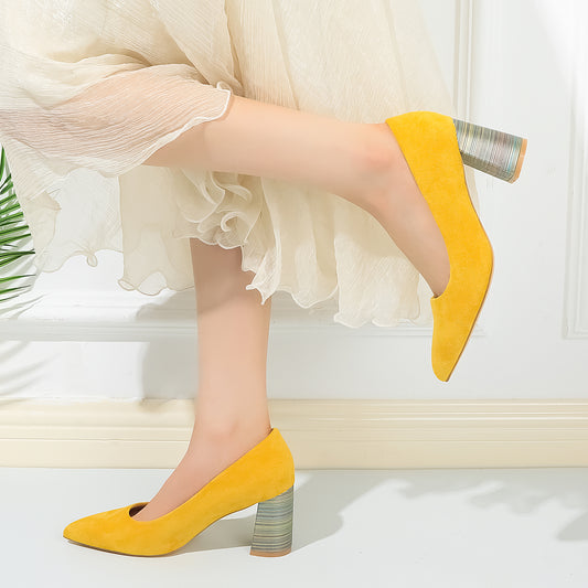 PANTOFI SWIRL GALBENI