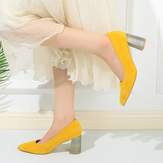 PANTOFI SWIRL GALBENI