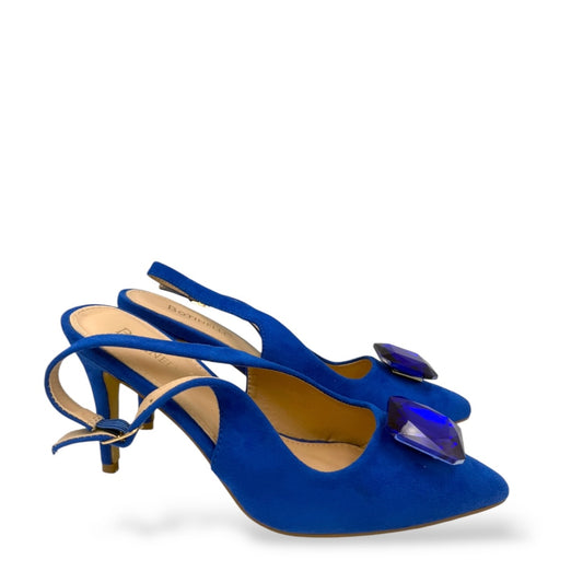 PANTOFI EMERALD ALBASTRU