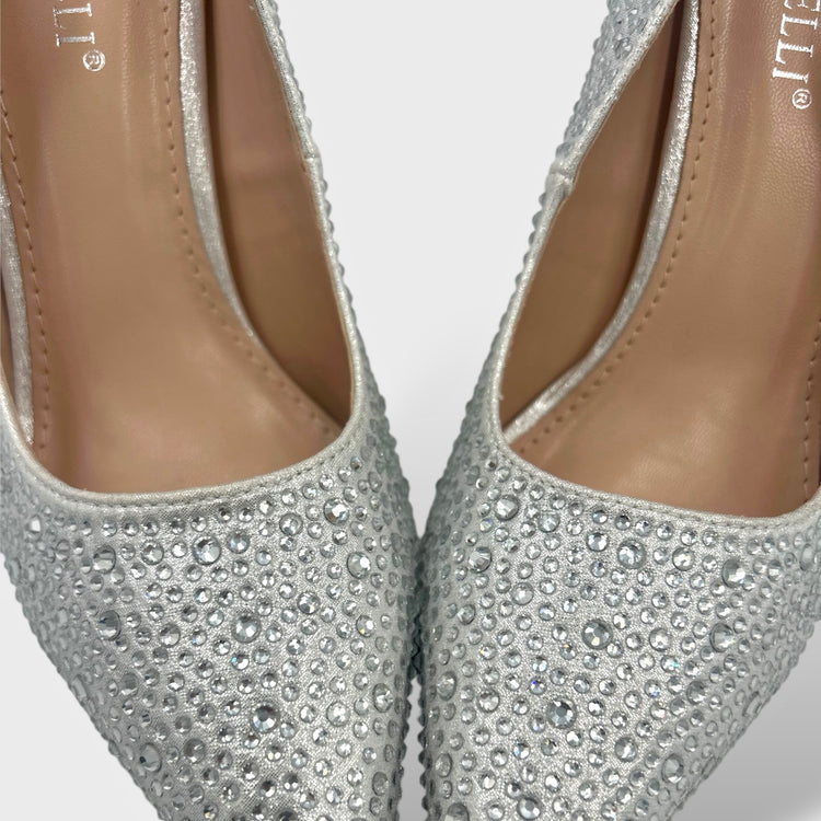 PANTOFI KISS ARGINTII
