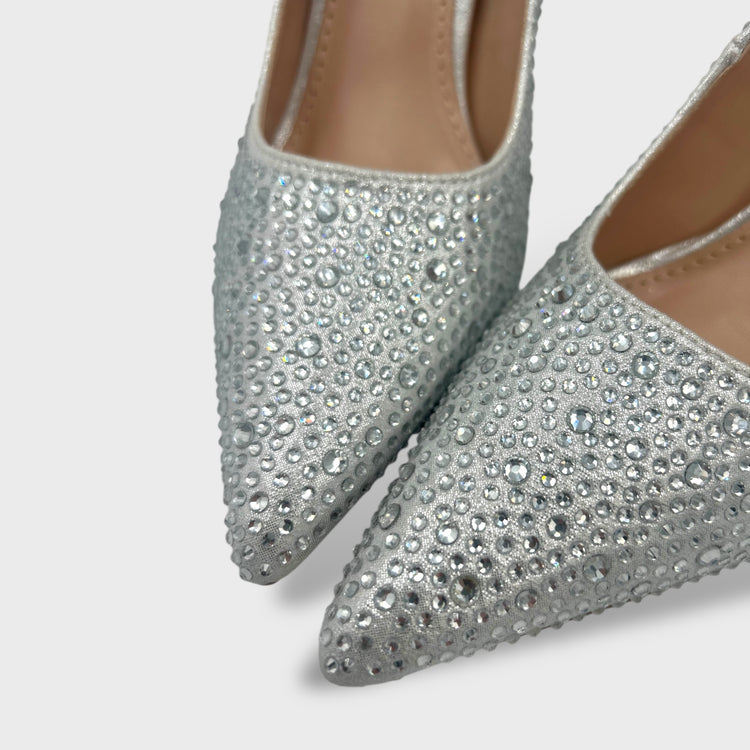 PANTOFI KISS ARGINTII
