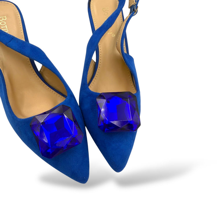 PANTOFI EMERALD ALBASTRU