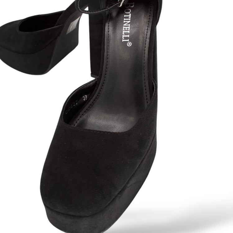 PANTOFI CHIVA NEGRI SUEDE
