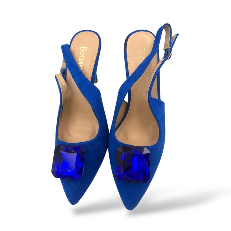 PANTOFI EMERALD ALBASTRU