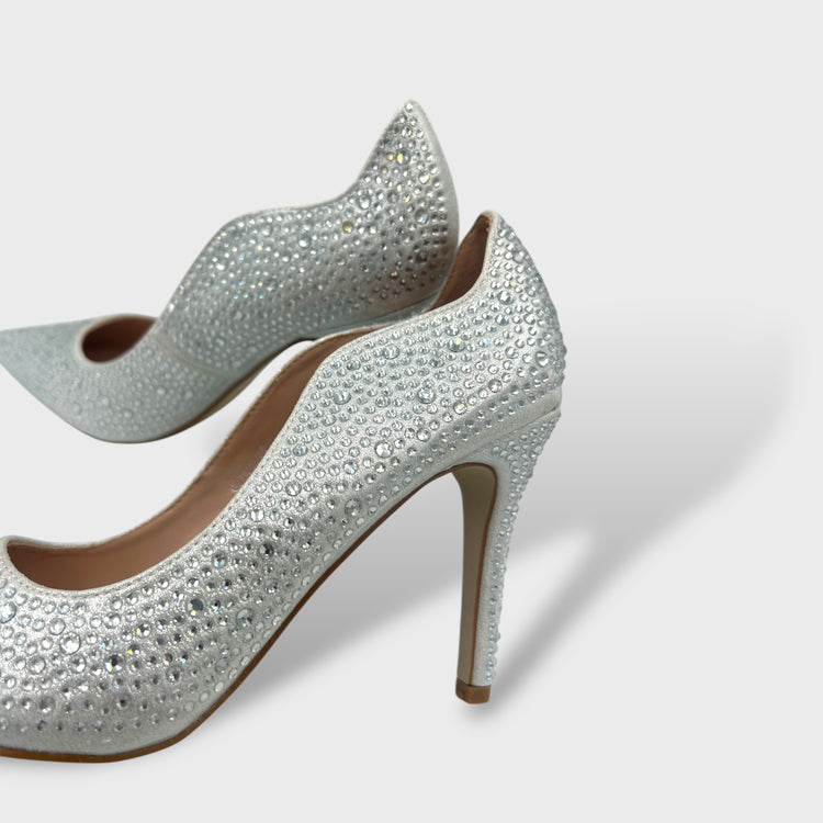 PANTOFI KISS ARGINTII