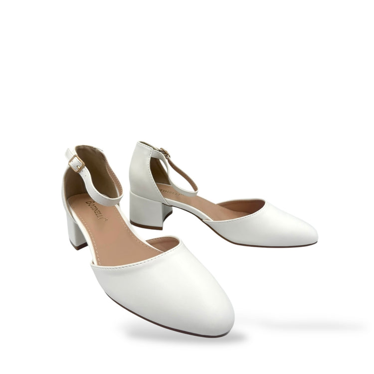 PANTOFI LINA ALBI
