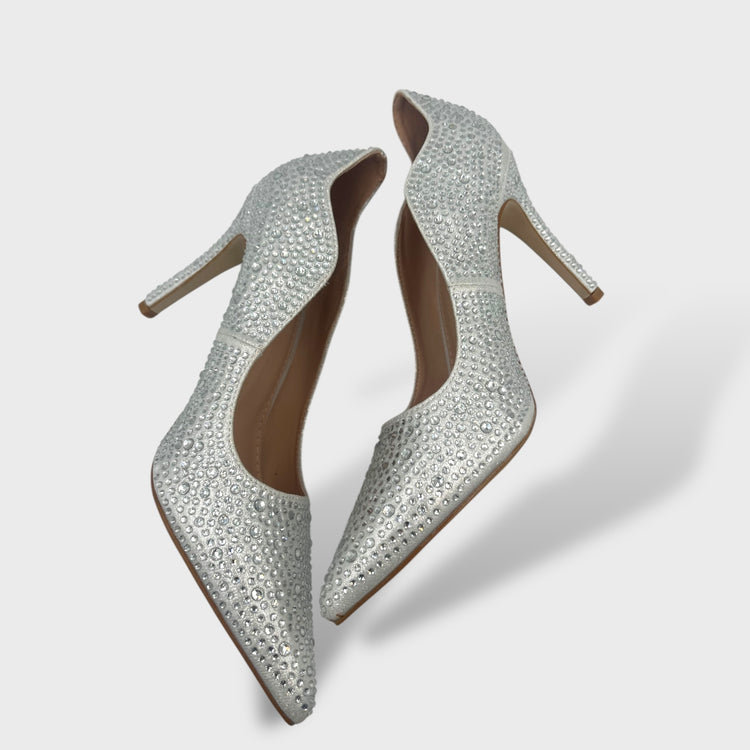 PANTOFI KISS ARGINTII