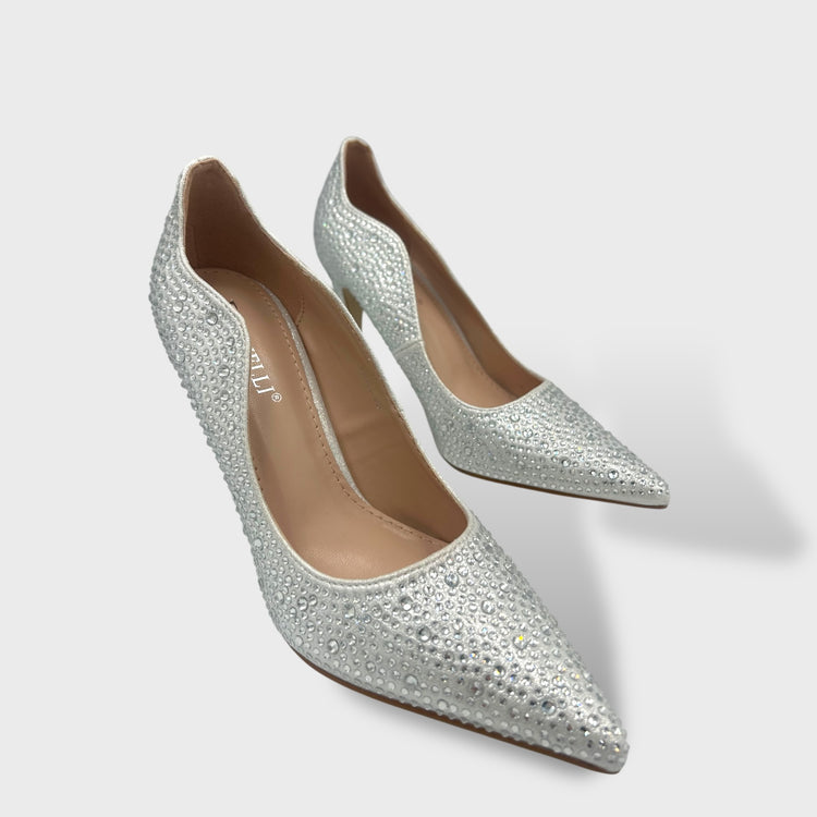 PANTOFI KISS ARGINTII