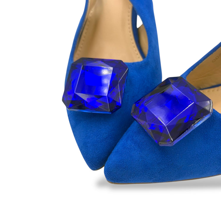 PANTOFI EMERALD ALBASTRU