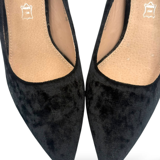 PANTOFI VELVET NEGRI