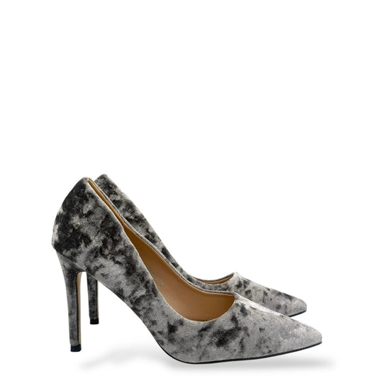 PANTOFI VELVET GRI