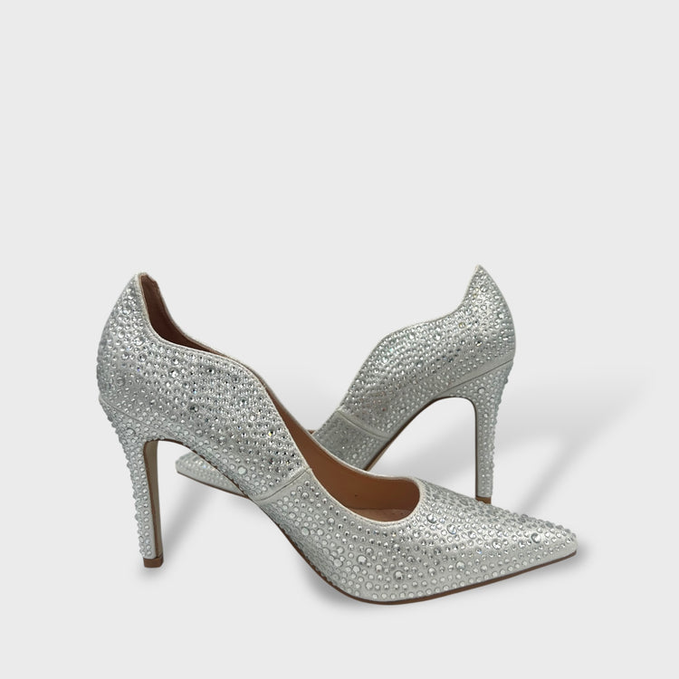 PANTOFI KISS ARGINTII