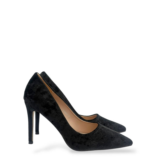 PANTOFI VELVET NEGRI