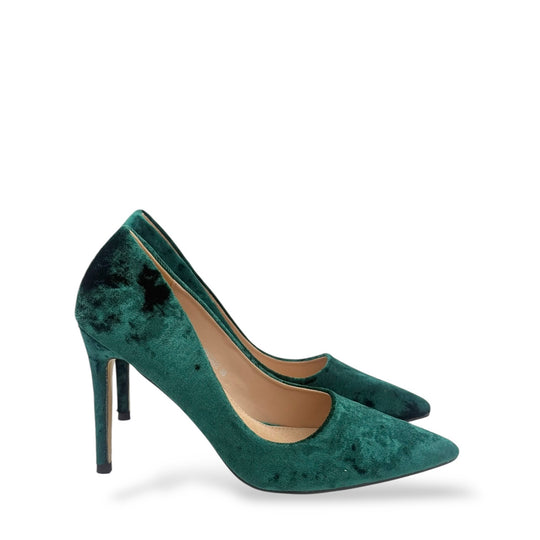 PANTOFI VELVET VERZI