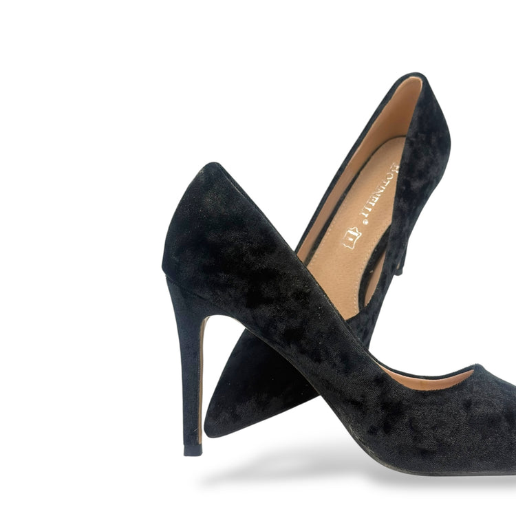 PANTOFI VELVET NEGRI