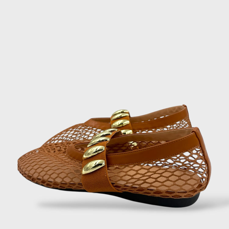 BALERINI TELA CAMEL