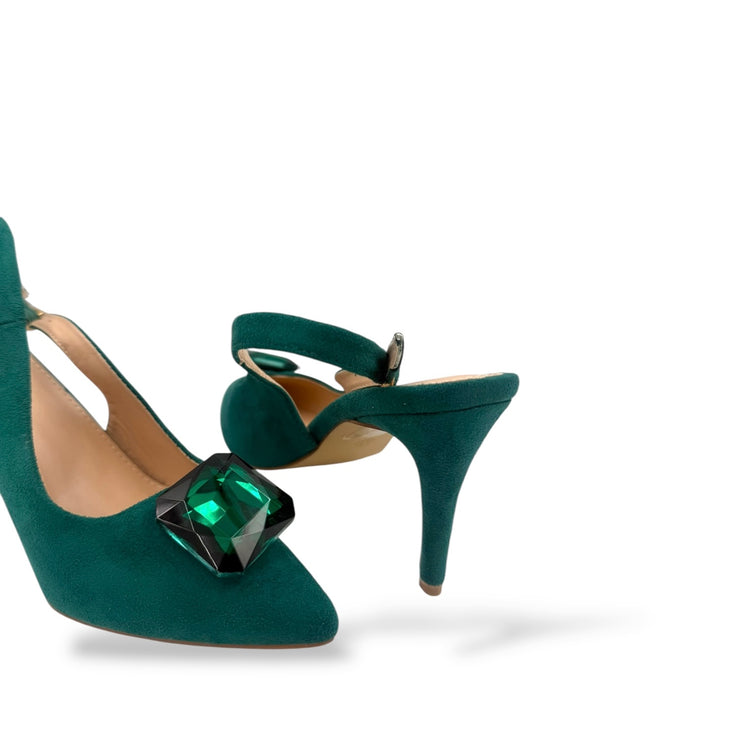 PANTOFI EMERALD VERZI