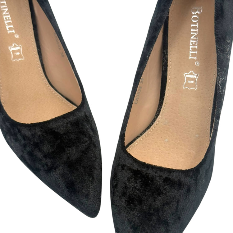 PANTOFI VELVET NEGRI