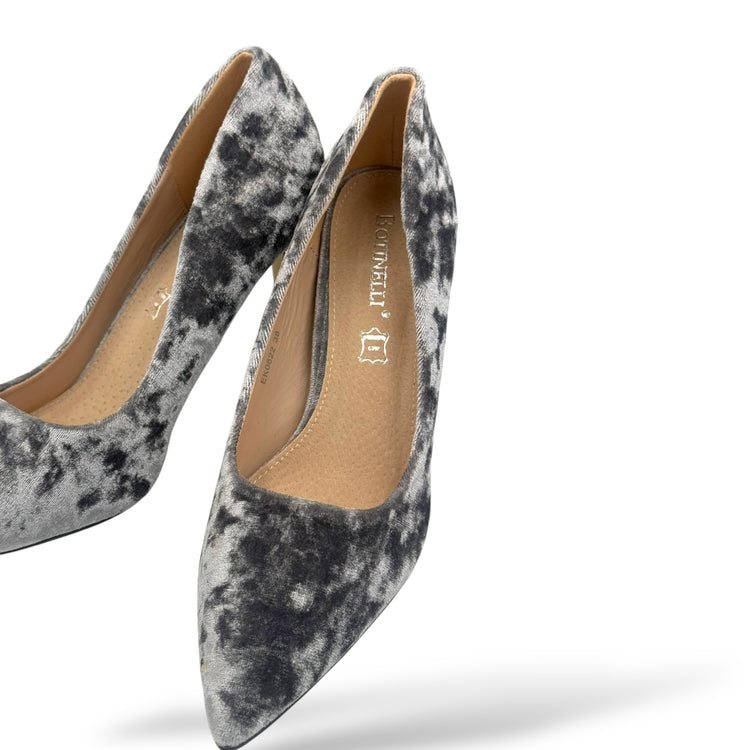 PANTOFI VELVET GRI