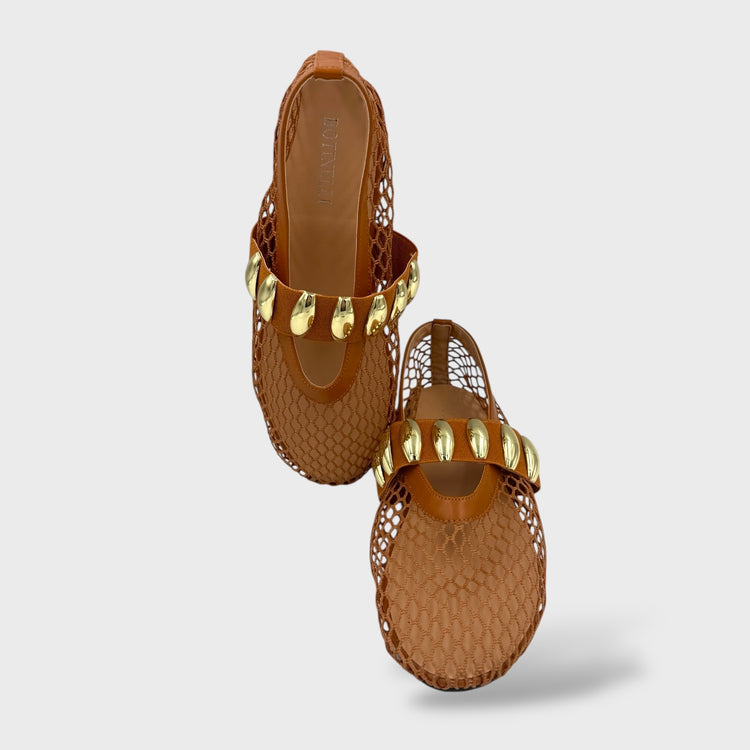 BALERINI TELA CAMEL
