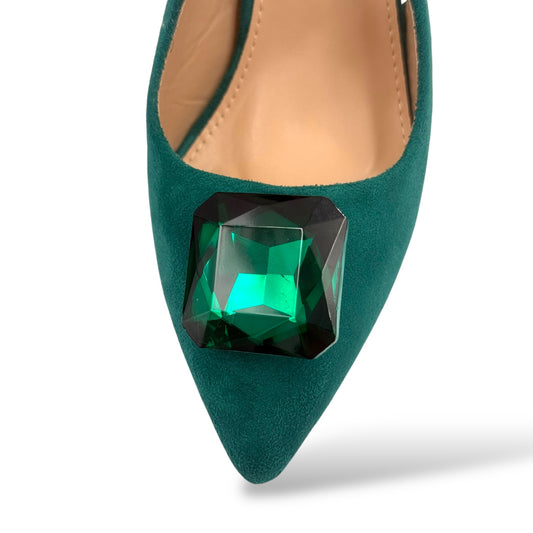 PANTOFI EMERALD VERZI