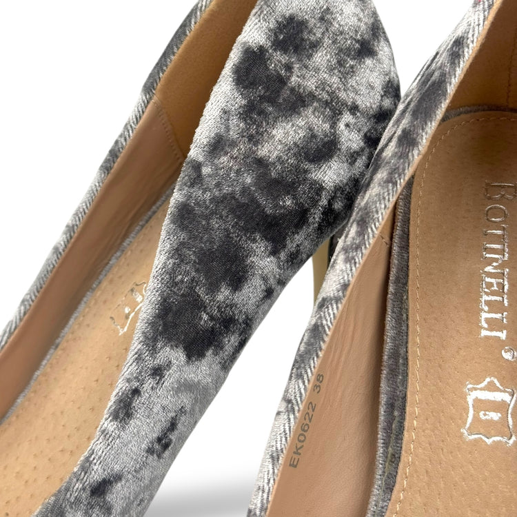 PANTOFI VELVET GRI