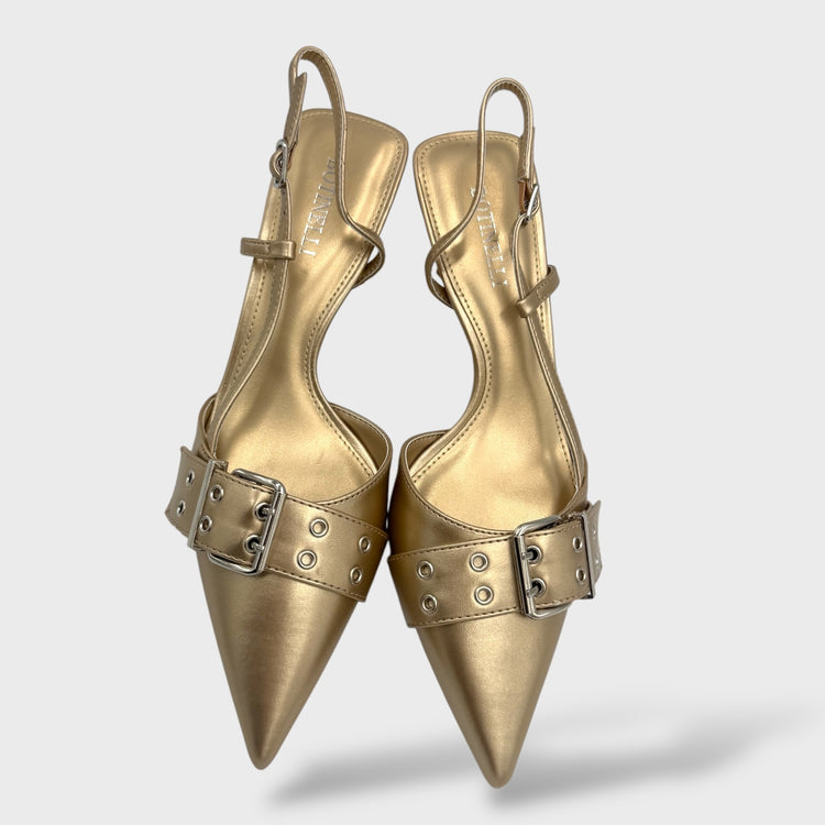 PANTOFI VINTAGE AURII