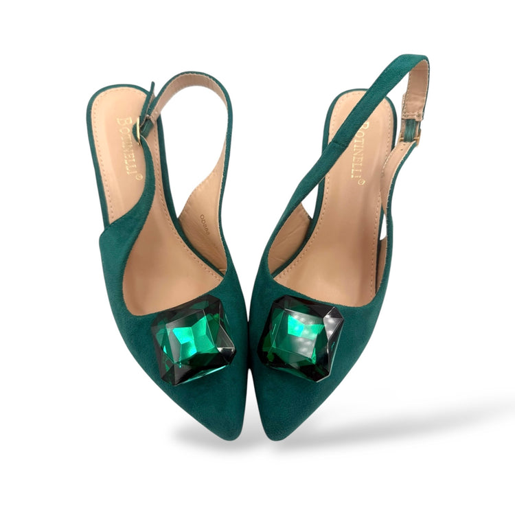 PANTOFI EMERALD VERZI