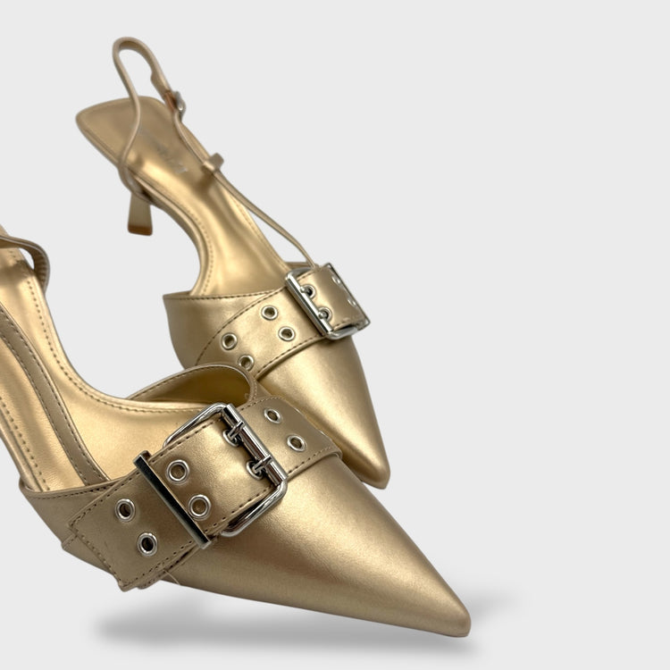 PANTOFI VINTAGE AURII