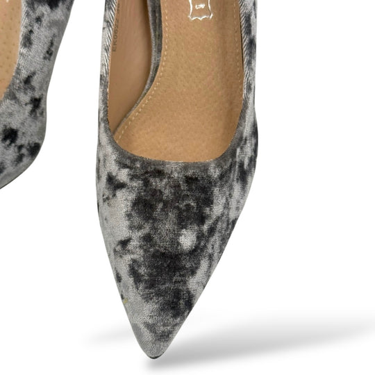 PANTOFI VELVET GRI