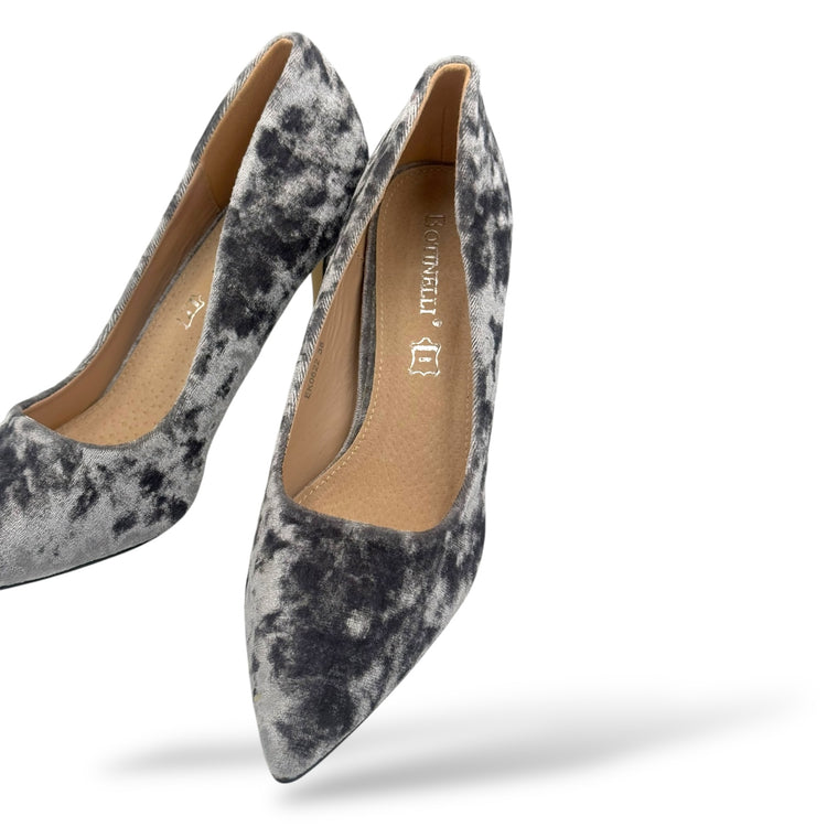PANTOFI VELVET GRI