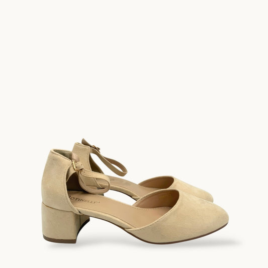 PANTOFI LILA BEJ